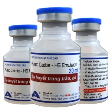 AVAC CATTLE - HS EMULSION
(Prevention of Pneumonic multocida)
